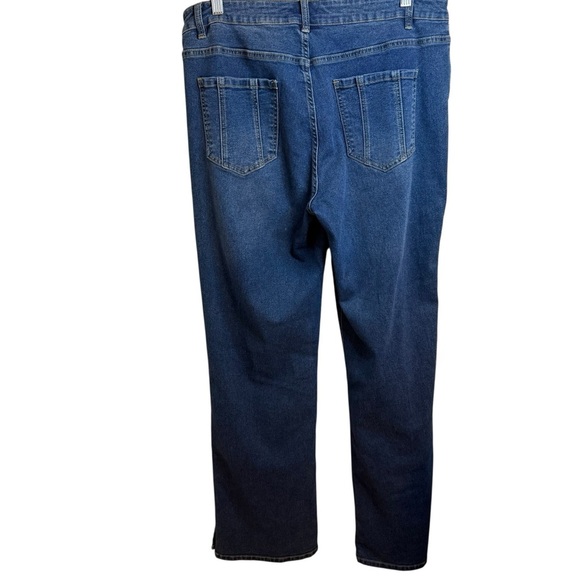 A.Z.I. | High-Waist Wide Leg Jeans with Button Detail down the Leg | Sz 12 - Picture 2 of 10